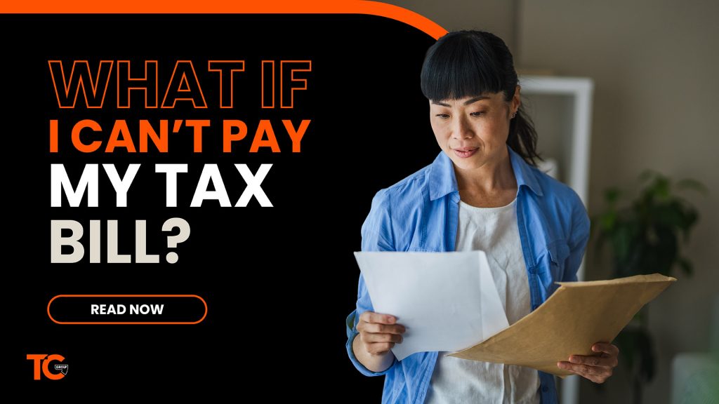 What happens if I can't pay my tax bill
